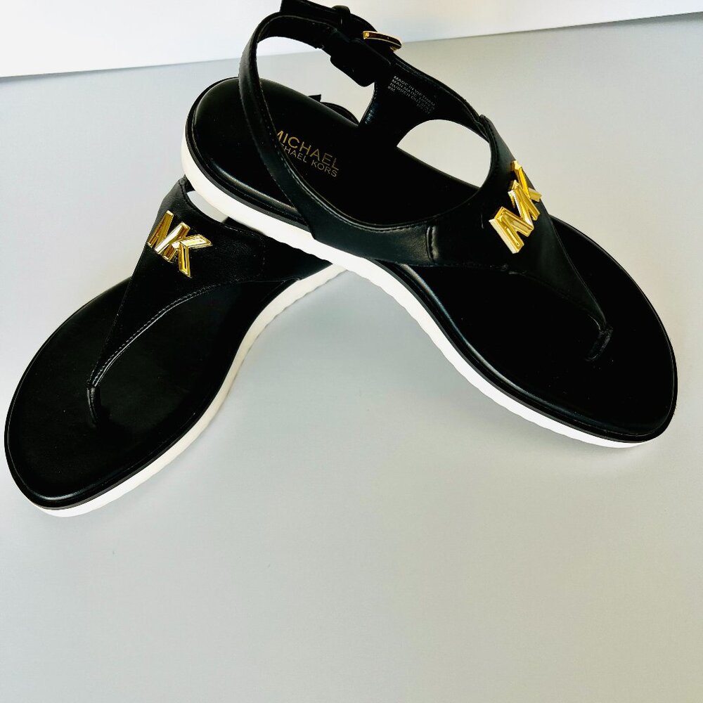 MICHAEL KORS Womens Black Sandals